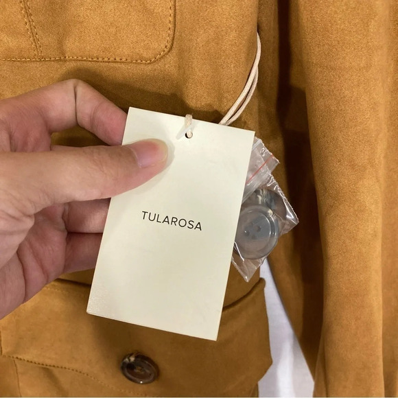 NEW Tularosa Zion Camel Faux Suede Shirt Jacket XS - Picture 5 of 14